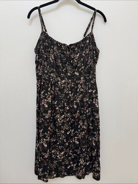 Banana Republic Floral Black Dress